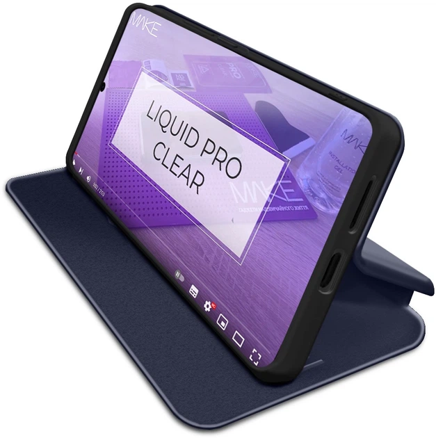 Чехол-книжка для смартфона MAKE Flip для Samsung Galaxy A57 Navy (MCP-SA57NV) - Фото 4 Чехол-книжка для смартфона MAKE Flip для Samsung Galaxy A57 Navy (MCP-SA57NV) - изображение 4