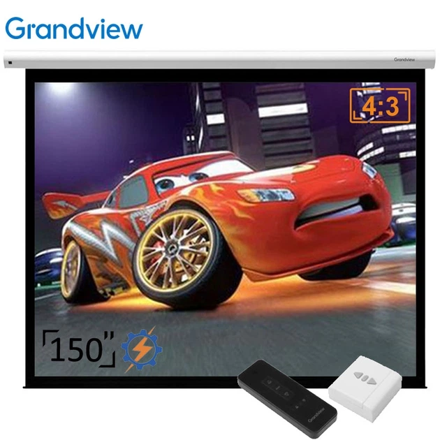 Проекційний екран GrandView CB-MP150 4:3 WM5 моторизований настінний стельовий 150" 305x229см - Фото 1 Проекційний екран GrandView CB-MP150 4:3 WM5 моторизований настінний стельовий 150" 305x229см - зображення 1