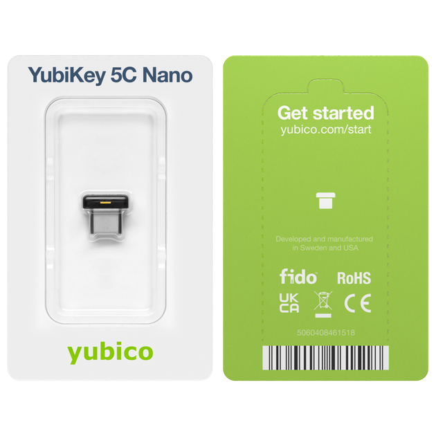 Апаратний ключ Yubico Yubikey 5C Nano USB Type-C (683071) - изображение 6