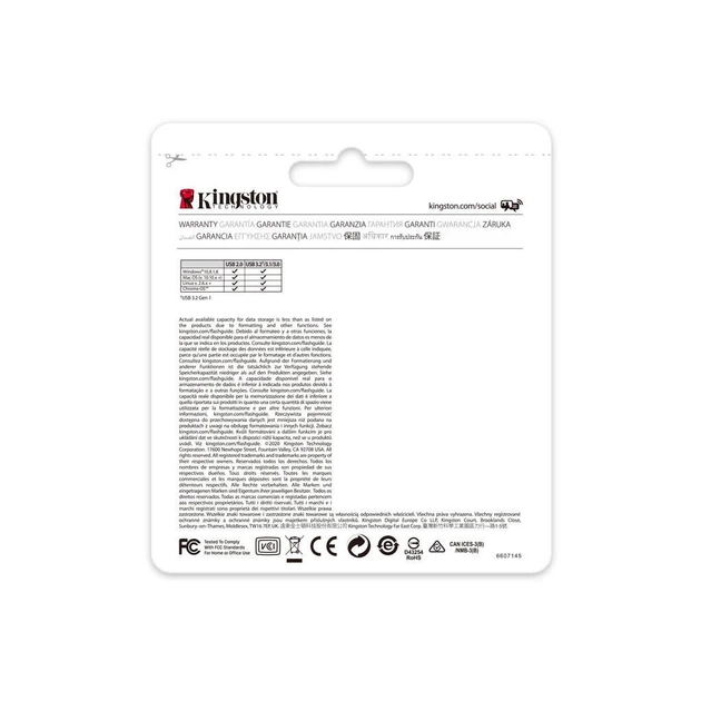 USB флеш накопичувач Kingston 256GB DataTraveller 70 USB 3.2/Type-C - Фото 9 USB флеш накопичувач Kingston 256GB DataTraveller 70 USB 3.2/Type-C - зображення 9
