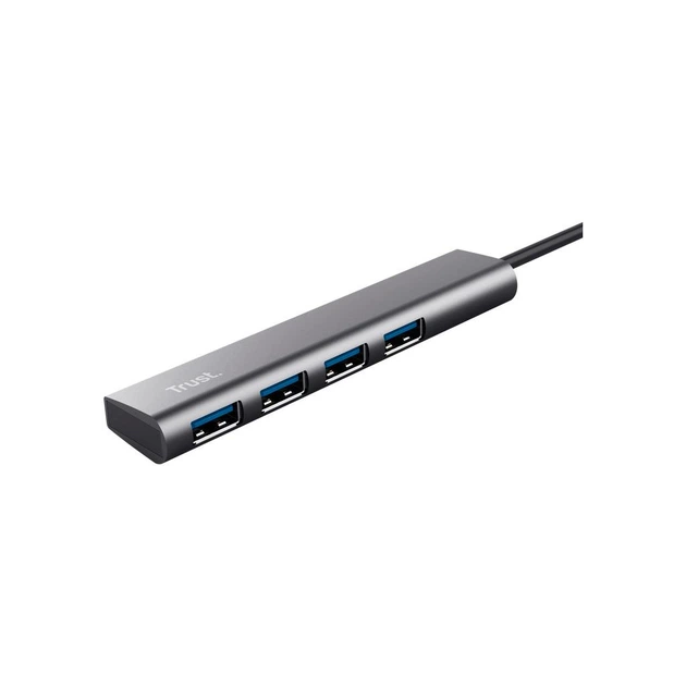 Концентратор Halyx Type-C до 4-Port USB-A 3.2 Grey Trust - зображення 5