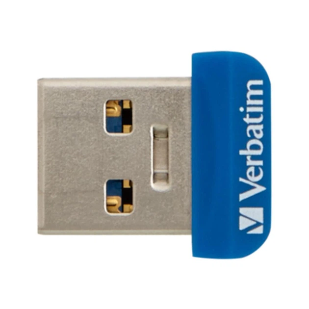 USB флеш накопичувач Verbatim 64GB Store 'n' Stay NANO Blue USB 3.2 - Фото 1 USB флеш накопичувач Verbatim 64GB Store 'n' Stay NANO Blue USB 3.2 - зображення 1