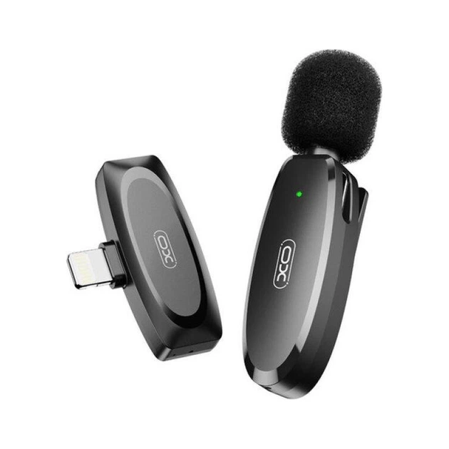 Микрофон XO MKF08B з придушенням шуму lightning Black - изображение 2