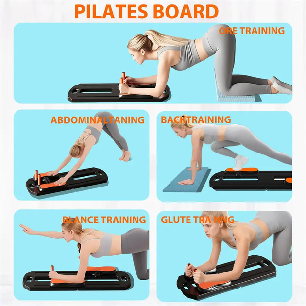Тренажер складаний для пілатесу Multifunctional Fitness Board - Фото 5 Тренажер складаний для пілатесу Multifunctional Fitness Board - изображение 5