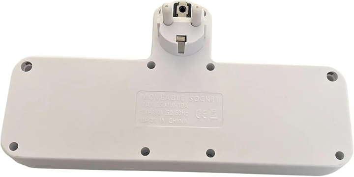 Сітковий фільтр, перехідник, адаптер 10A 2500 W 8625UL LED, 4-220 V, 2-USB, 1-Type-C - зображення 10