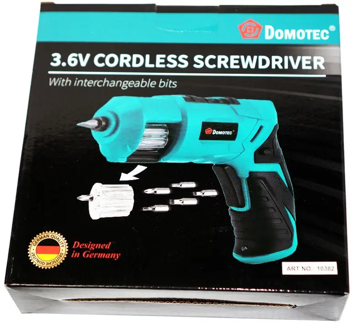 Викрутка акумуляторна 3.6V Cordless Screwdriver + 6 бітів Domotec - изображение 10
