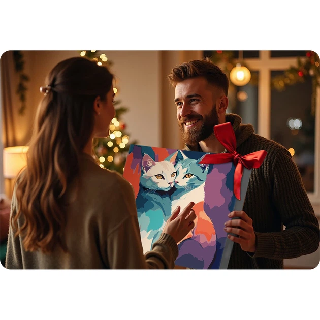 Картина за номерами Massido Два коти 40x50 см 699017 (5903890623982) - зображення 12