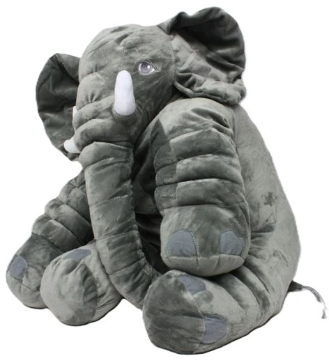 М’яка іграшка Norimpex Слон сірий сидячий 55 см 1007869 (5902444078698) - зображення 1