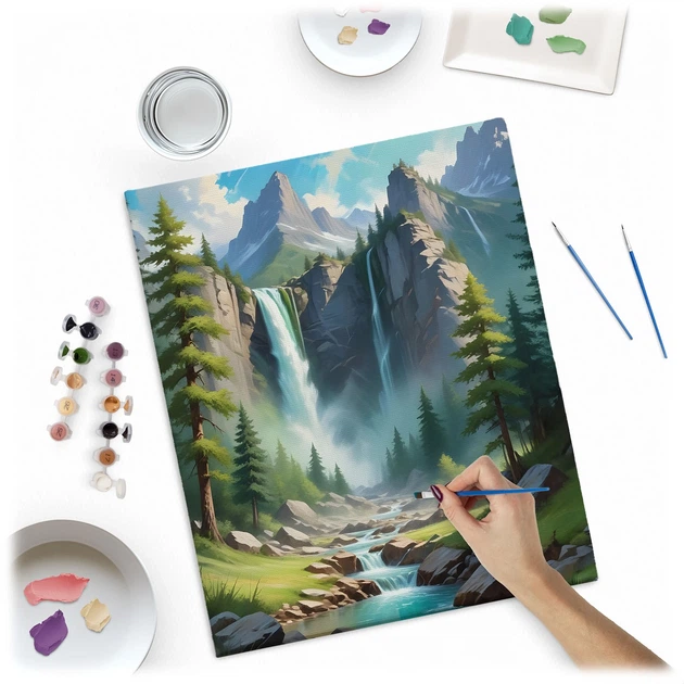 Картина за номерами Massido Гірський пейзаж 40x50 см 699011 (5903890623920) - зображення 3