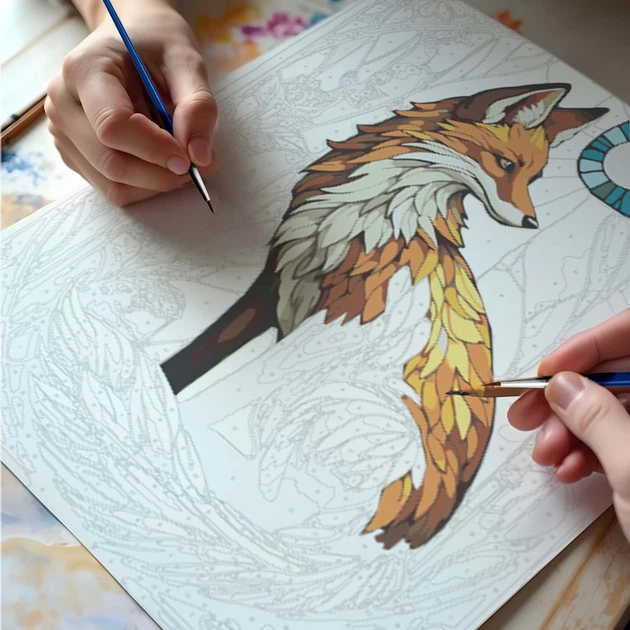 Картина за номерами Massido Лис 40x50 см 699020 (5903890631116) - зображення 4