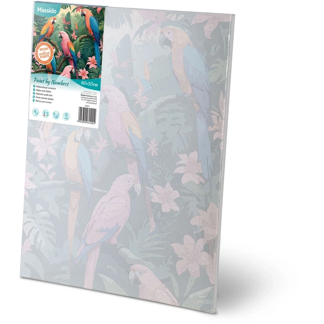 Картина за номерами Massido Папугі 40x50 см 699019 (5903890624002) - зображення 2