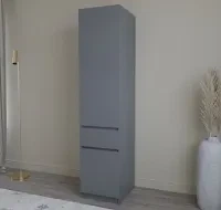 Шкаф Viant Таун Т-2 1Ш2Д 450x520x2000 мм, фасады ДСП Антрацит (ШТ2-000021875) - Фото 6 Шкаф Viant Таун Т-2 1Ш2Д 450x520x2000 мм, фасады ДСП Антрацит (ШТ2-000021875) - изображение 6