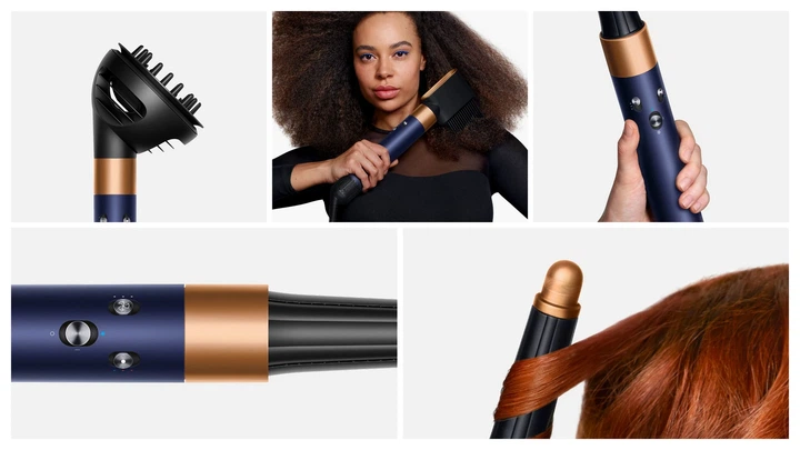 ダイソン/Dyson Airwrap Complete ネイビー/ゴールド Стайлер Dyson Airwrap i.d. HS08 Multi-Styler and Dryer Curly+Coily