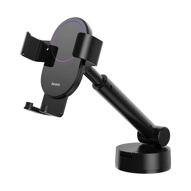 Автодержатель Baseus Simplism Gravity Car Mount With Suction Base Black (SUYL-JY01) - изображение 2