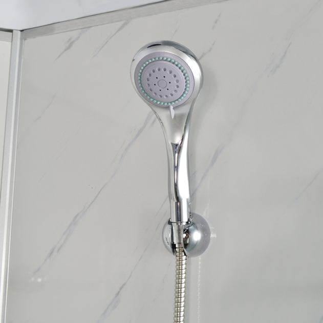 Душовий бокс TKF TKF90/1 Білий Онікс WG 90×90×215 см, кутовий, хромовий профіль, матове скло, низький піддон - изображение 4