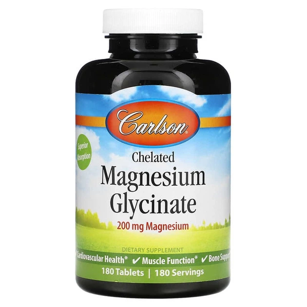 Хелатный глицинат магния (Chelated Magnesium Glycinate) 200 мг 90 таблеток CAR05611 - изображение 2