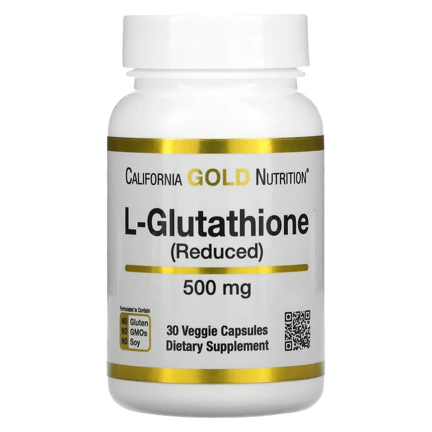 L-глутатион восстановленный California Gold Nutrition (L-Glutathione) 500 мг 30 капсул CGN01897 - Фото 1 L-глутатион восстановленный California Gold Nutrition (L-Glutathione) 500 мг 30 капсул CGN01897 - изображение 1