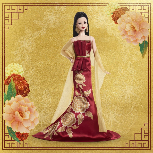 Коллекционная кукла Barbie Лунный Новый год (JJX83) - Фото 8 Коллекционная кукла Barbie Лунный Новый год (JJX83) - изображение 8
