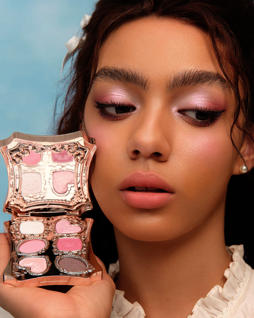 Палетка теней Flower Knows (Флауэр Ноуз) Bunny Garden 6-Color Makeup Palette лимитированная 6.5 г, оттенок 03 Ruby Berry - изображение 3