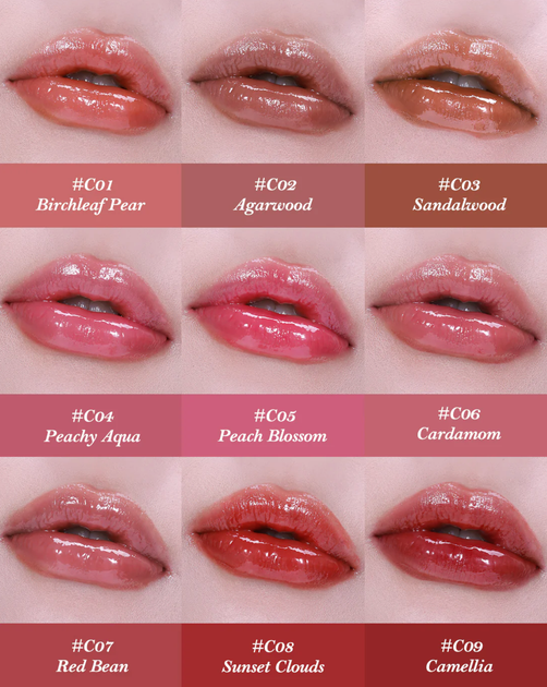 Глянцева помада для губ Flower Knows (Флавер Ноуз) Butterfly Cloud Collar Glossy Lipstick - C08 Sunset Clouds - 3.5 г - зображення 3