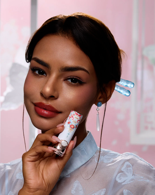Глянцева помада для губ Flower Knows (Флавер Ноуз) Butterfly Cloud Collar Glossy Lipstick - C08 Sunset Clouds - 3.5 г - зображення 5