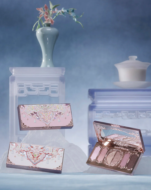 Палетка теней CosmoStyle Flower Knows Butterfly Cloud Collar Embossed Six-Color Makeup Palette 6.5 г - 02 Cloud Attire - изображение 6