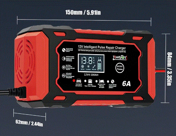 Зарядное устройство JINNUOYI NY-12 12V 6A - изображение 5