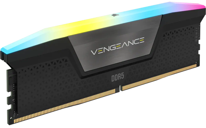 Оперативна пам'ять 32GB (kit 2*16GB) Corsair Vengeance RGB Black DDR5 6000Mhz (CMH32GX5M2D6000C36) - Фото 3 Оперативна пам'ять 32GB (kit 2*16GB) Corsair Vengeance RGB Black DDR5 6000Mhz (CMH32GX5M2D6000C36) - изображение 3