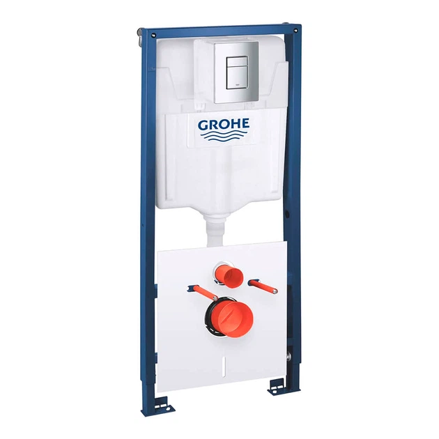 Інсталяція для унітазу Grohe QuickFix Solido 4 в 1, з панеллю змиву Even хром (39930000) - Фото 1 Інсталяція для унітазу Grohe QuickFix Solido 4 в 1, з панеллю змиву Even хром (39930000) - изображение 1