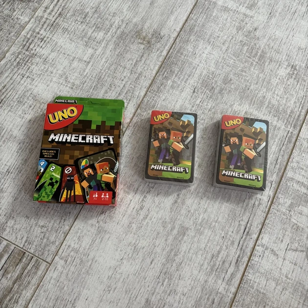 Настольная карточная игра UNO Minecraft: специальное издание с Крипером (112 карт) - изображение 3