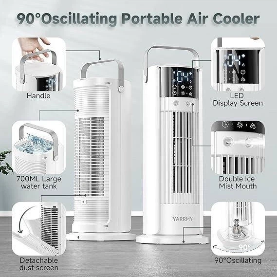 Кондиционер Portable Air Cooler F20 увлажнитель и вентилятор - изображение 2