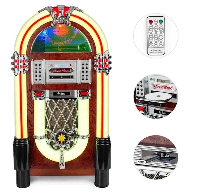 Стереосистема Auna Graceland DAB/FM, радіо музичний центр із підсвіткою 100 Вт - зображення 3