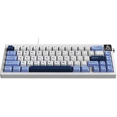 Клавіатура Ajazz AK650 Sea Salt Switch USB UA White/Blue (AK650-SS-BWB) - зображення 10