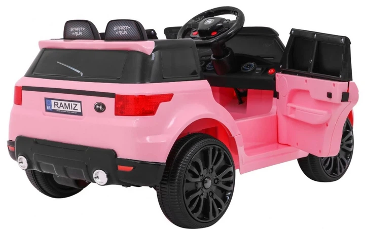 Samochód elektryczny dla dzieci Start Run na akumulator SUV + Pilot + Funkcje bezpieczeństwa Różowy (PA.HL-1638.ROZ) (5903864905557) - obraz 5