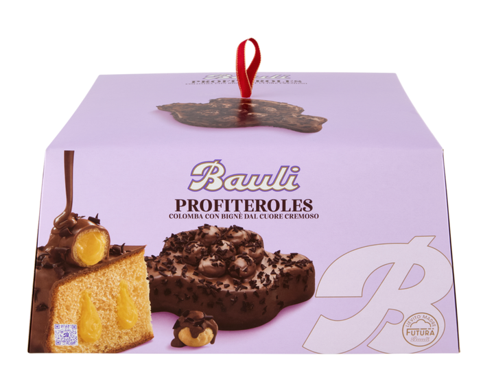 Шоколадное панеттоне с профитролями Bauli Torta La Profiteroles 750г - Фото 1 Шоколадное панеттоне с профитролями Bauli Torta La Profiteroles 750г - изображение 1