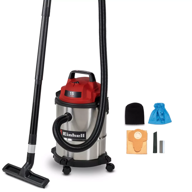Einhell Пилосос професійний Einhell TC-VC 1540 S 900Вт 180мБар 15л 3.0кг - изображение 2