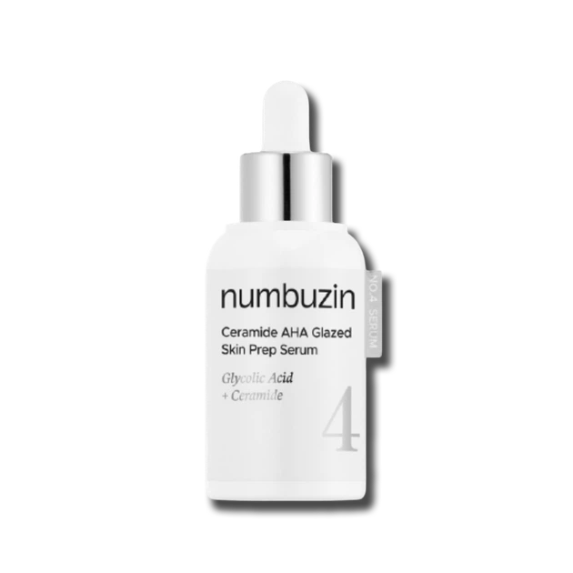 Зволожуюча сироватка-пілінг з керамідами і кислотами Numbuzin No.4 Ceramide AHA Glazed Skin Prep Serum - Фото 1 Зволожуюча сироватка-пілінг з керамідами і кислотами Numbuzin No.4 Ceramide AHA Glazed Skin Prep Serum - зображення 1