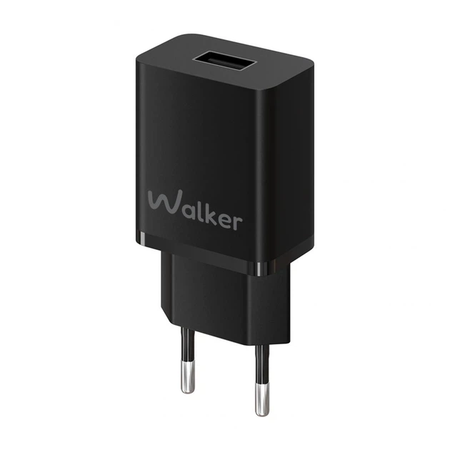 Сетевое зарядное устройство Walker WH-26, 1×USB 2.1A, 10.5W, черный цвет - изображение 3