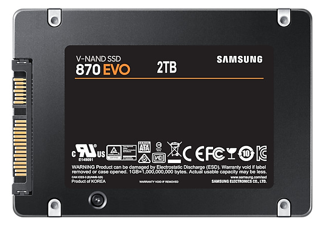 SSD накопитель Samsung 870 EVO 2 TB (MZ-77E2T0BW) - изображение 3