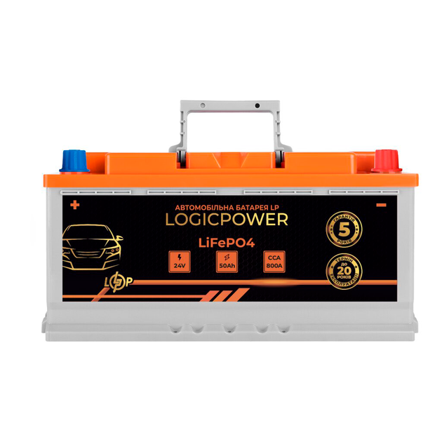 Автомобильный аккумулятор литиевый LP LiFePO4 24V - 50 Ah (+ слева) BMS 800А - Фото 1 Автомобильный аккумулятор литиевый LP LiFePO4 24V - 50 Ah (+ слева) BMS 800А - изображение 1