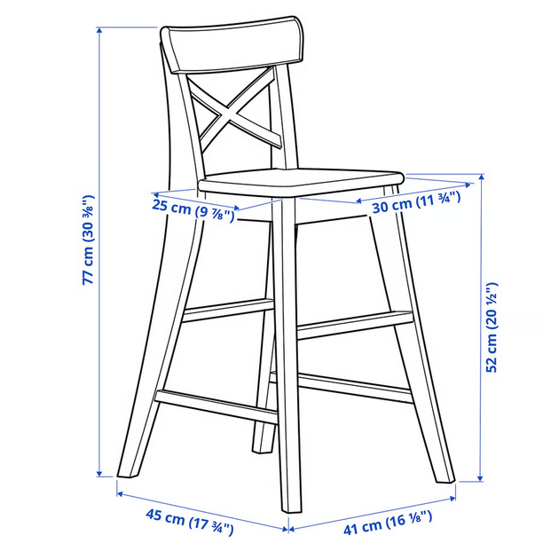 Дитячий стілець Ikea INGOLF 603.538.38 - Фото 5 Дитячий стілець Ikea INGOLF 603.538.38 - зображення 5