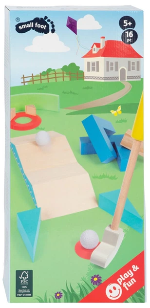 Ігровий набір Small Foot Дерев’яний міні-гольф 20 елементів (11964) (4020972119643) - зображення 1