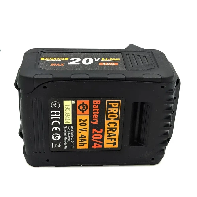 Аккумуляторная батарея Procraft Battery20/4 (20В, 4АГ) подходит на любую технику с посадкой Makita M1 - Фото 4 Аккумуляторная батарея Procraft Battery20/4 (20В, 4АГ) подходит на любую технику с посадкой Makita M1 - изображение 4