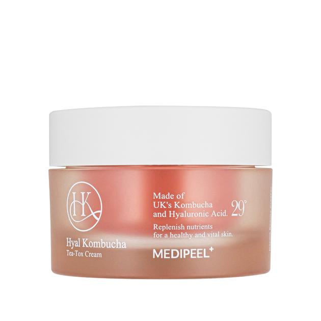 Ампульный крем для эластичности кожи лица Medi-Peel Hyal Kombucha Tea-Tox Cream 50 мл - изображение 2