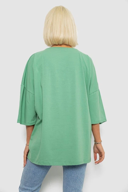 Футболка женская с принтом оливковый 244R3008 AGER 4XL - изображение 4