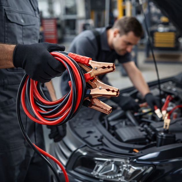 Пусковые провода Moltis 500А 4 м 12/24V для автомобиля, медные кабели для прикуривания авто (DM-10685) - Фото 4 Пусковые провода Moltis 500А 4 м 12/24V для автомобиля, медные кабели для прикуривания авто (DM-10685) - изображение 4