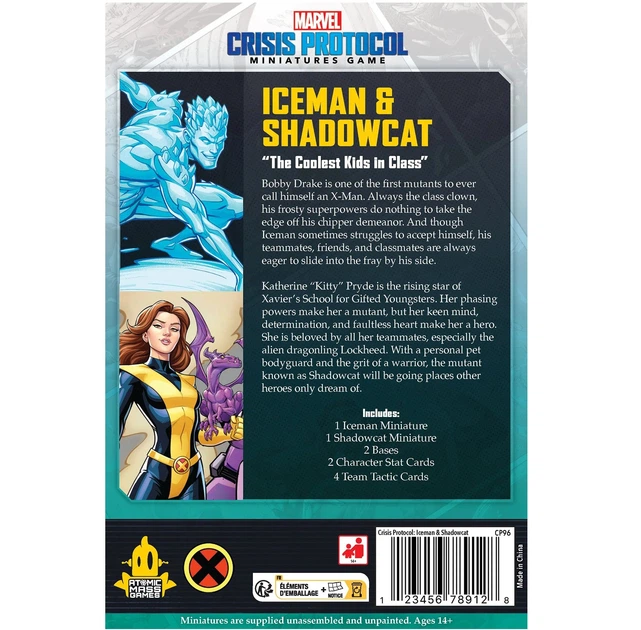 Додаток до настільної гри Fantasy Flight Games Marvel Crisis Protocol Iceman & Shadowcat (841333123277) - зображення 4