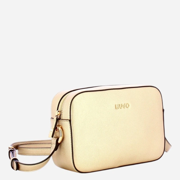 Сумка крос-боді через плече жіноча зі штучної шкіри маленька Liu Jo AA6211E1012-90048 Золотиста (800070353889) - зображення 3