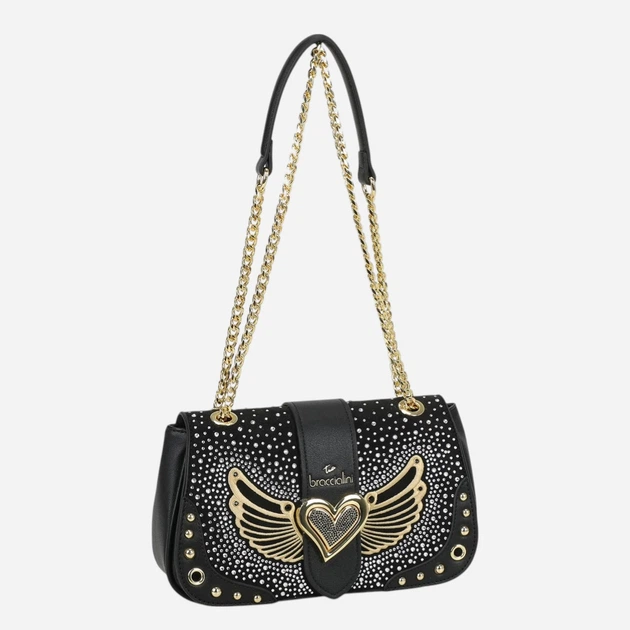 Torebka crossbody damska mała Braccialini B18911-YY-100 Czarna - obraz 3