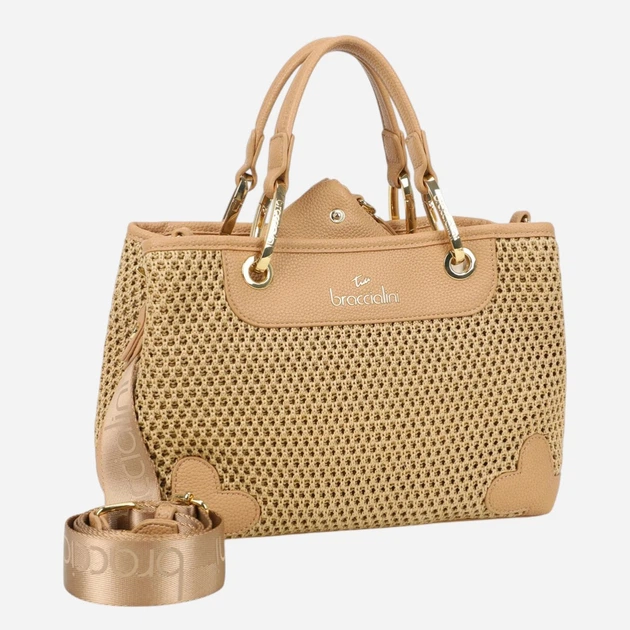 Torebka crossbody damska mała Braccialini B18871-TY-367 Beżowa - obraz 3